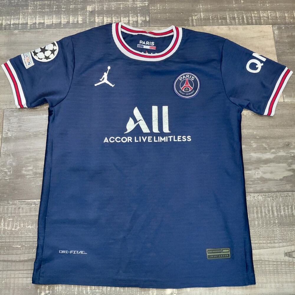 Nike Jordan Paris Jersey PSG 2021/22 Soccer Football Shirt Youth Boys 12